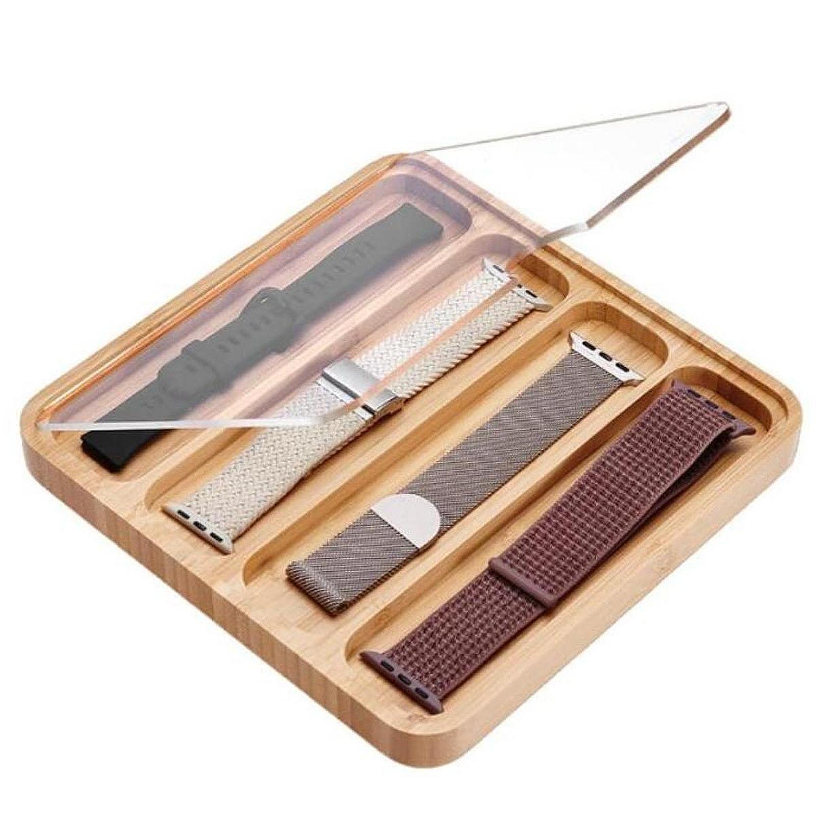 Watch Display Box - Watch Band Organizer Watch Straps Storage