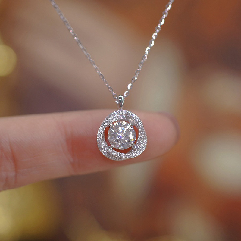 925 Sterling Silver Jewelry Ex - Crystal Choker Necklace recension och pris