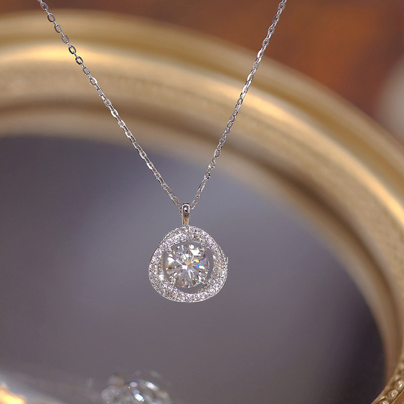 925 Sterling Silver Jewelry Ex - Crystal Choker Necklace recension och pris