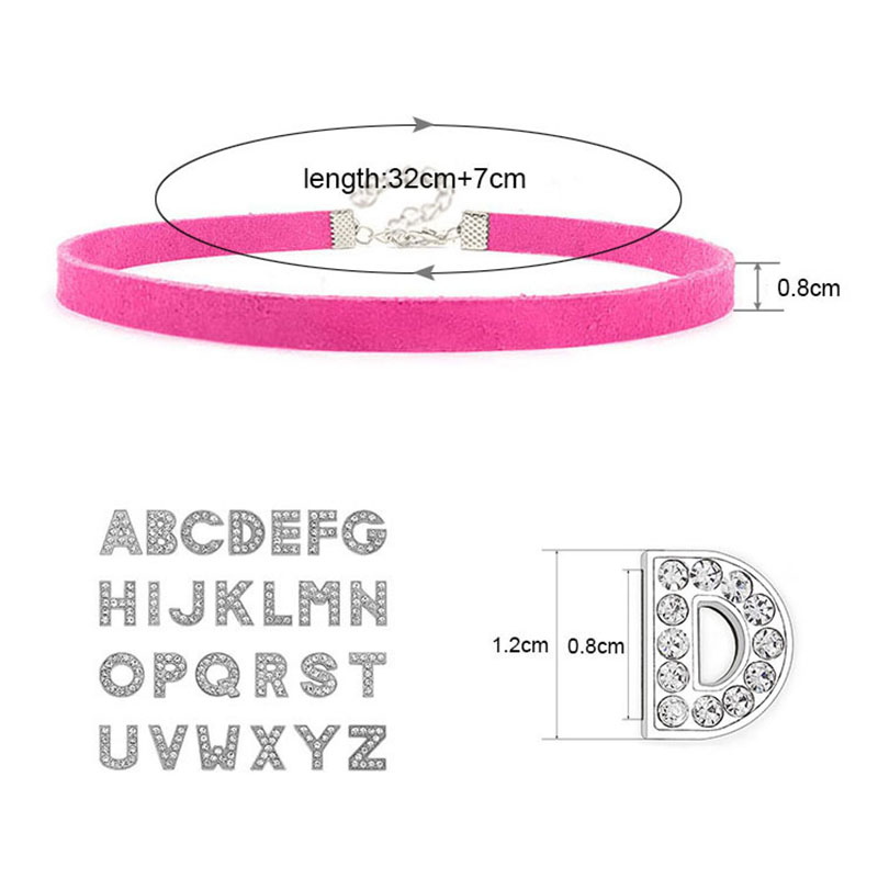 Sexy Hot Rhinestone Letters I  - Crystal Choker Necklace recension och pris