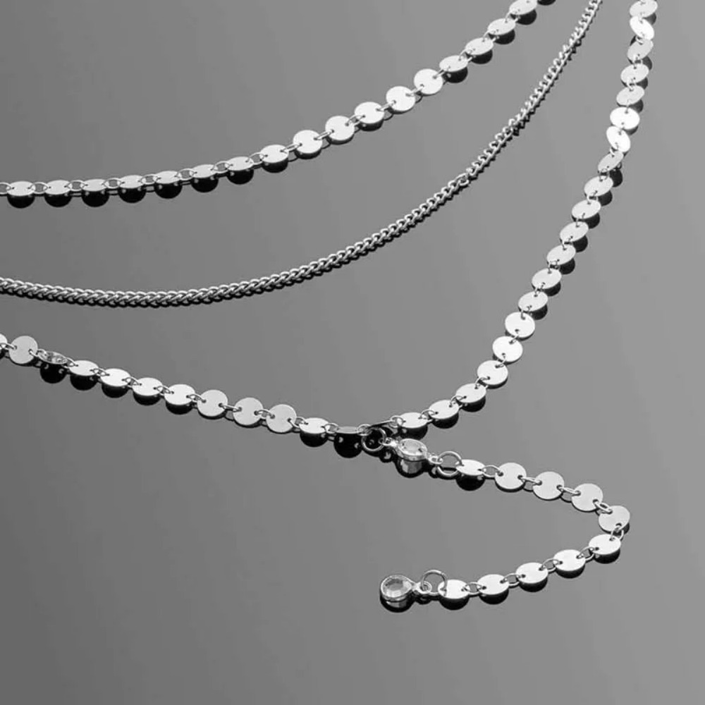 New Sexy Multilayer Sequins Rh - Crystal Choker Necklace recension och pris