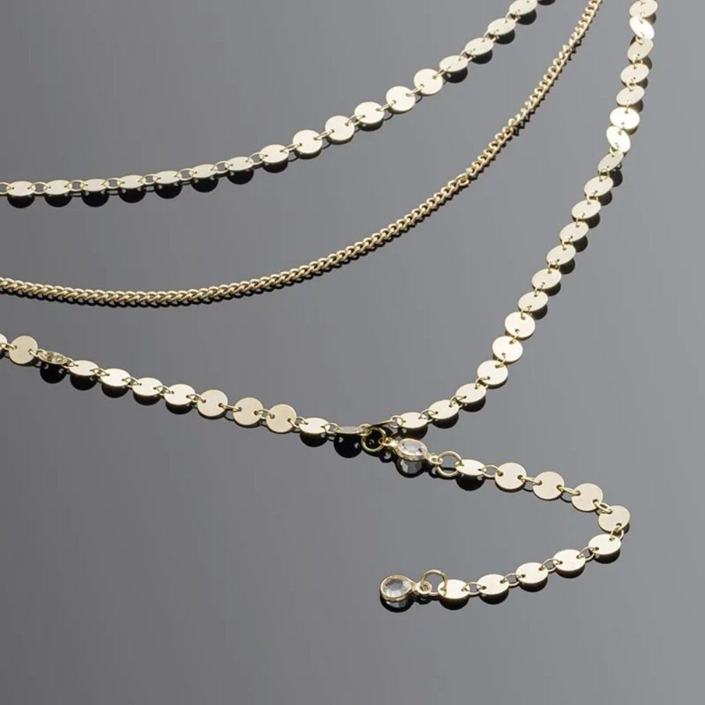 New Sexy Multilayer Sequins Rh - Crystal Choker Necklace recension och pris