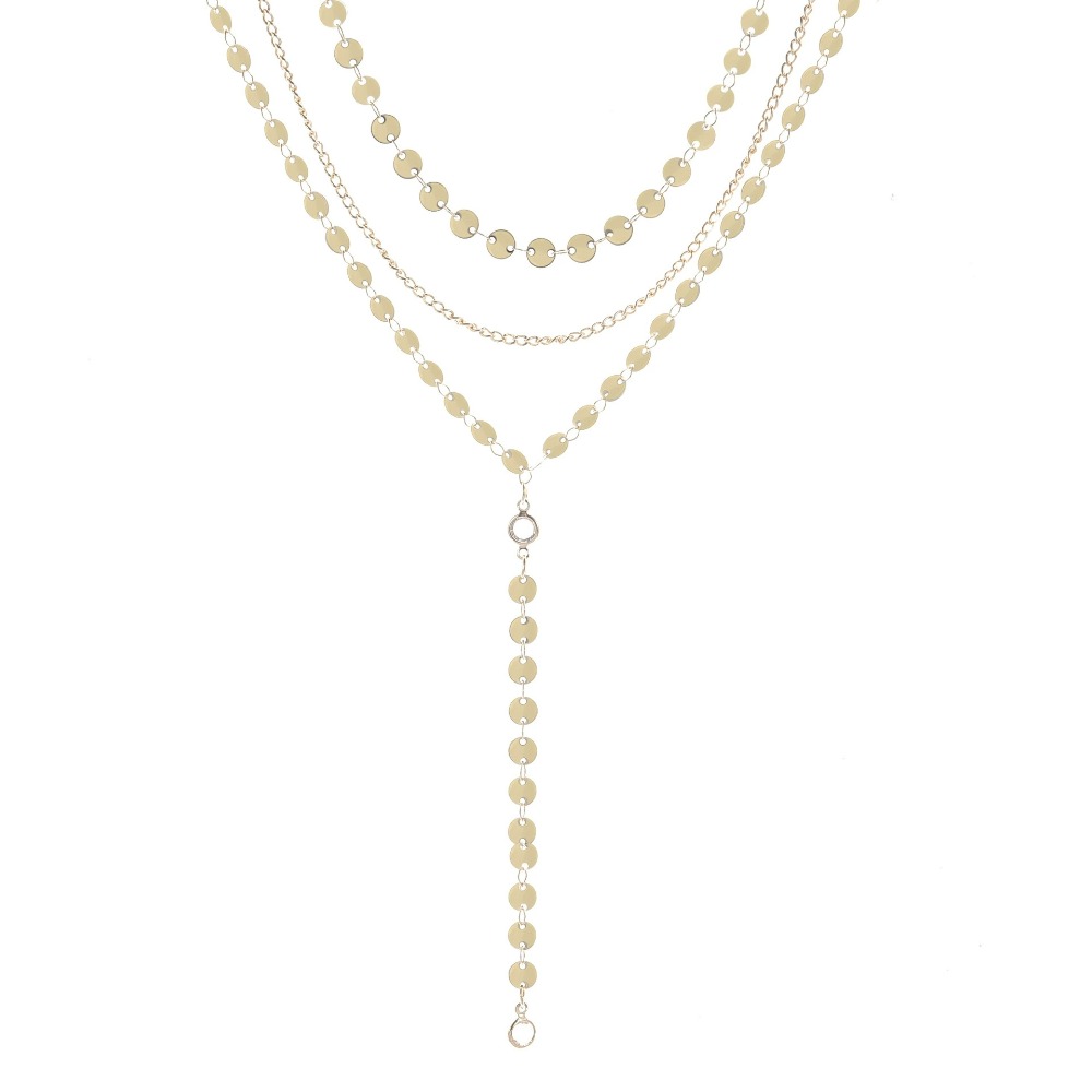 New Sexy Multilayer Sequins Rh - Crystal Choker Necklace recension och pris