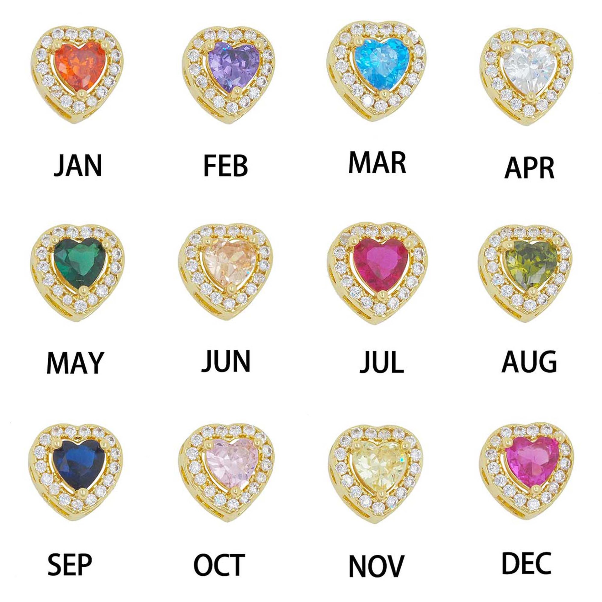 DOREMI Dainty Heart Birthstone - Crystal Choker Necklace recension och pris