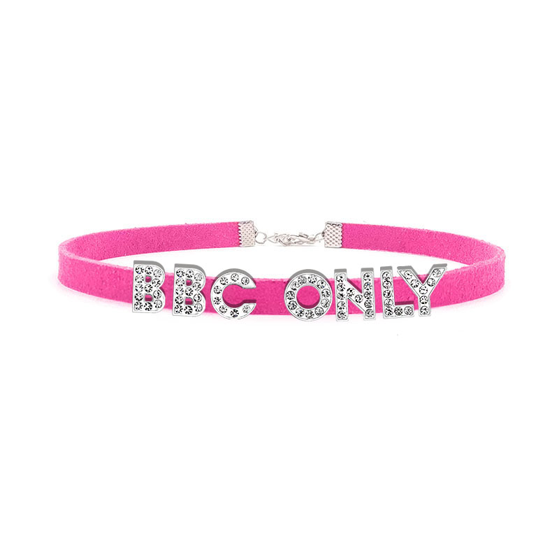Rhinestone Letter BBC ONLY Nec - Crystal Choker Necklace recension och pris