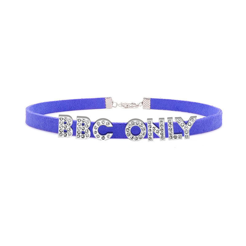 Rhinestone Letter BBC ONLY Nec - Crystal Choker Necklace recension och pris