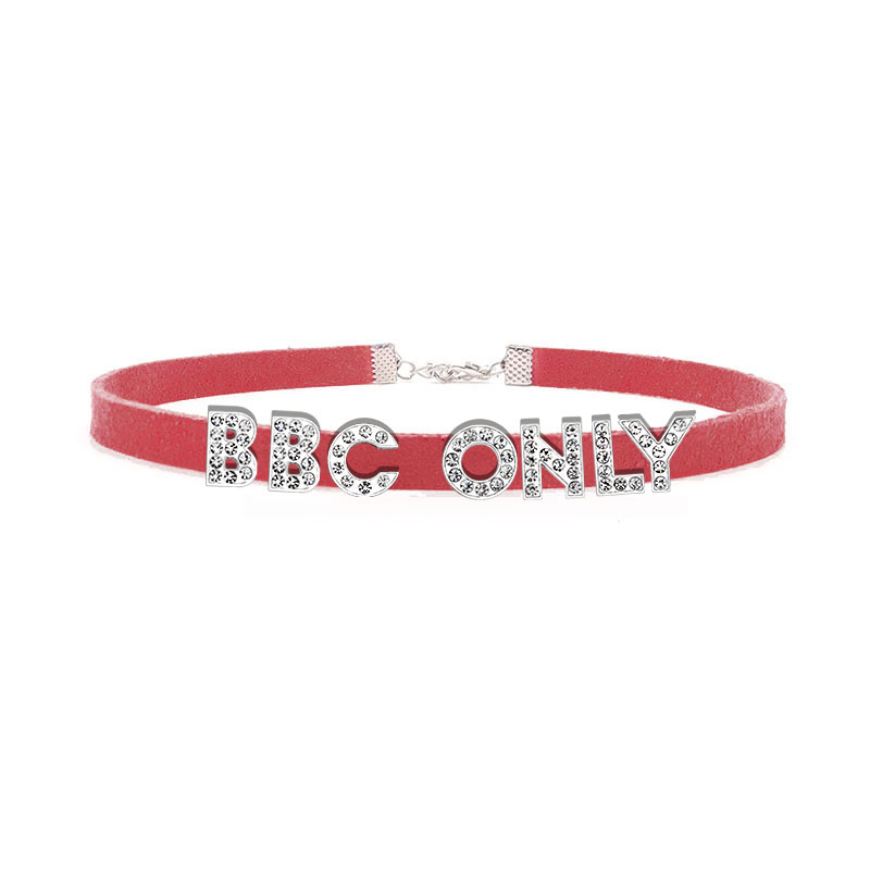 Rhinestone Letter BBC ONLY Nec - Crystal Choker Necklace recension och pris