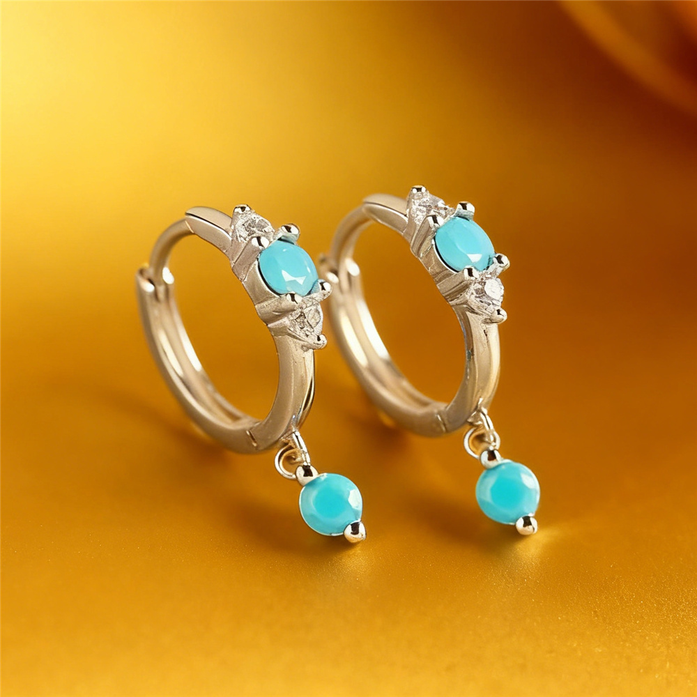 Cute Female Simulated Turquois - Turquoise Stone Ring recension och pris