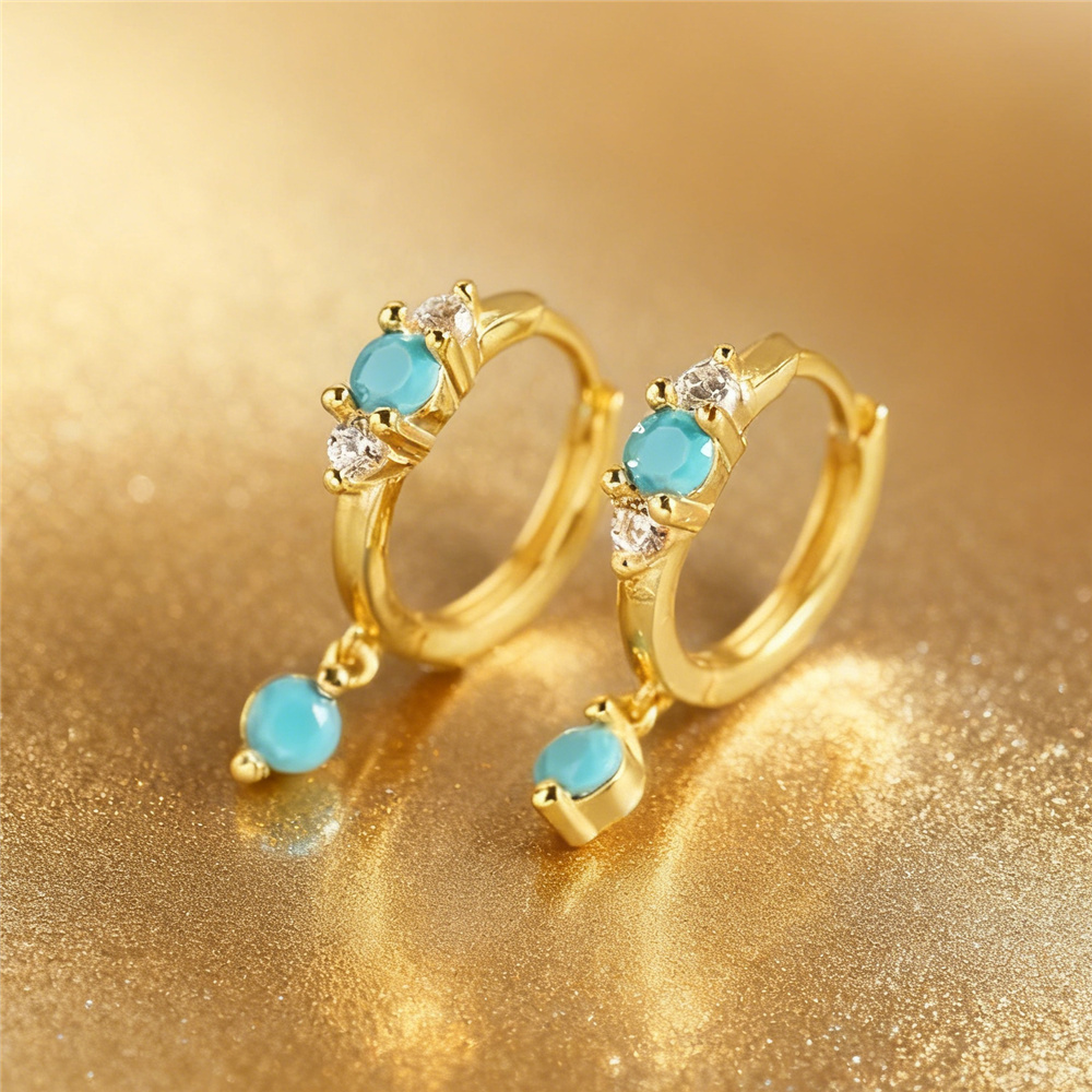 Cute Female Simulated Turquois - Turquoise Stone Ring recension och pris