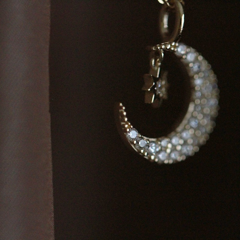 Exquisite Moon Star Shaped Pen - Crystal Choker Necklace recension och pris