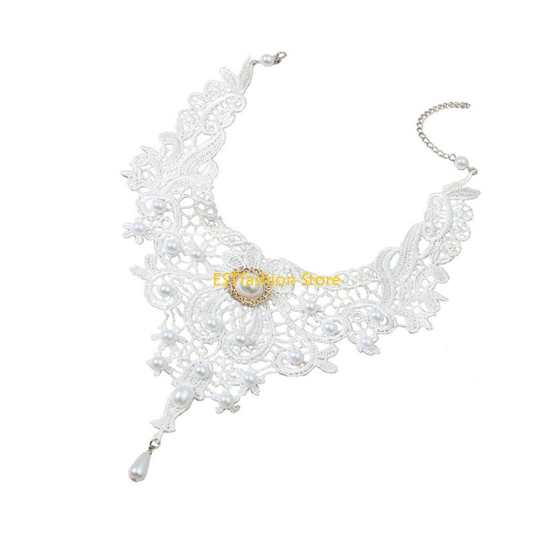 Y5GC Lace Choker Necklace Goth - Crystal Choker Necklace recension och pris