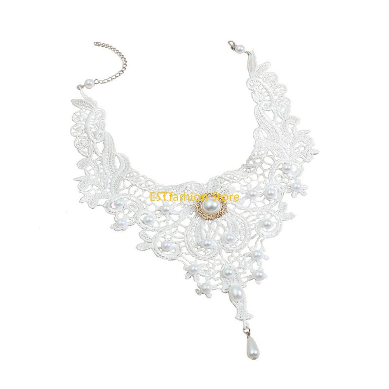 Y5GC Lace Choker Necklace Goth - Crystal Choker Necklace recension och pris