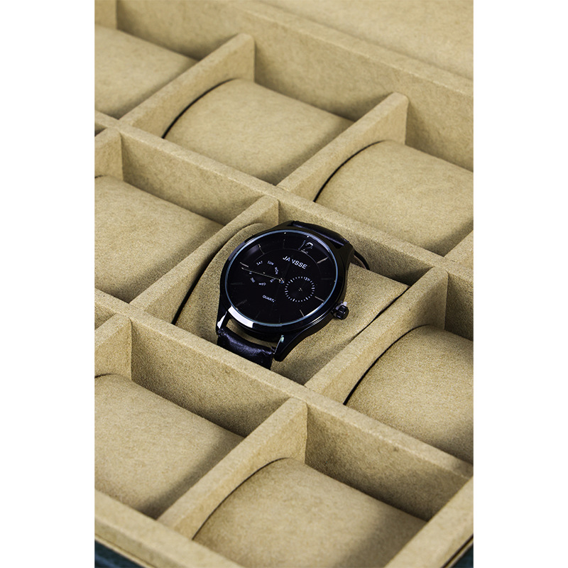 OEM ODM Luxury 15 Slots Green  - Watch Display Box recension och pris