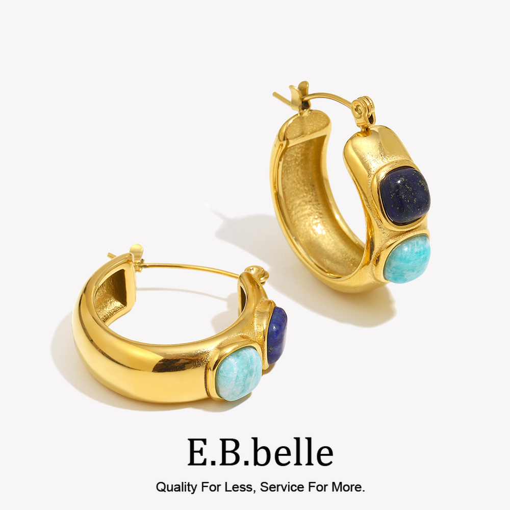 E.B.belle Round  Lazurite Turq - Turquoise Stone Ring recension och pris