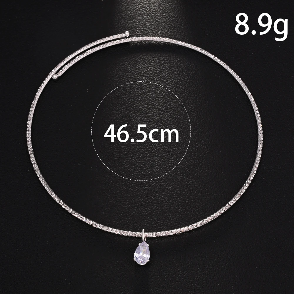 Stonefans Water Drop Pendant C - Crystal Choker Necklace recension och pris