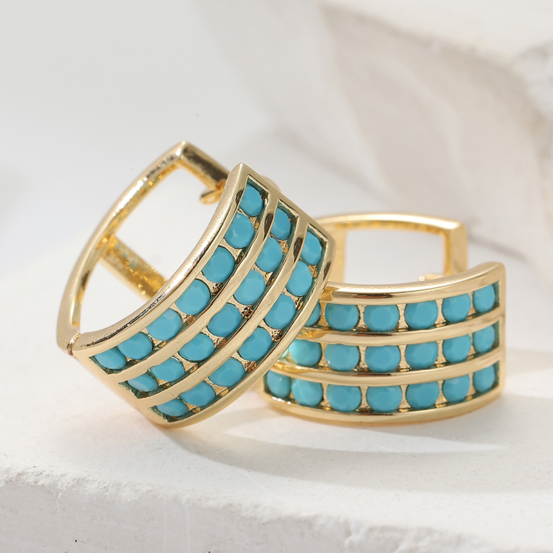 Inlay Square Imitation Blue Tu - Turquoise Stone Ring recension och pris