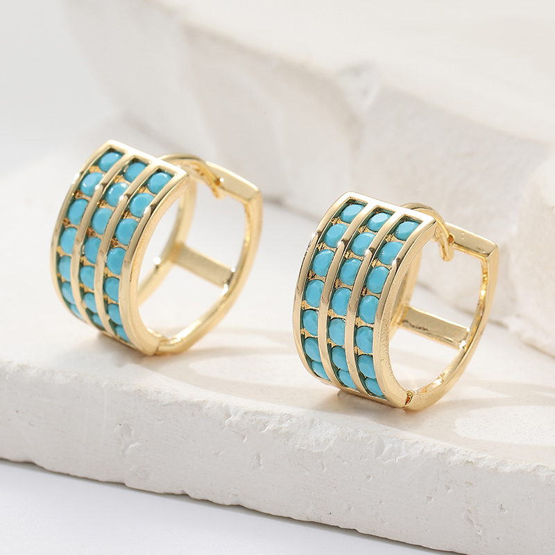 Inlay Square Imitation Blue Tu - Turquoise Stone Ring recension och pris