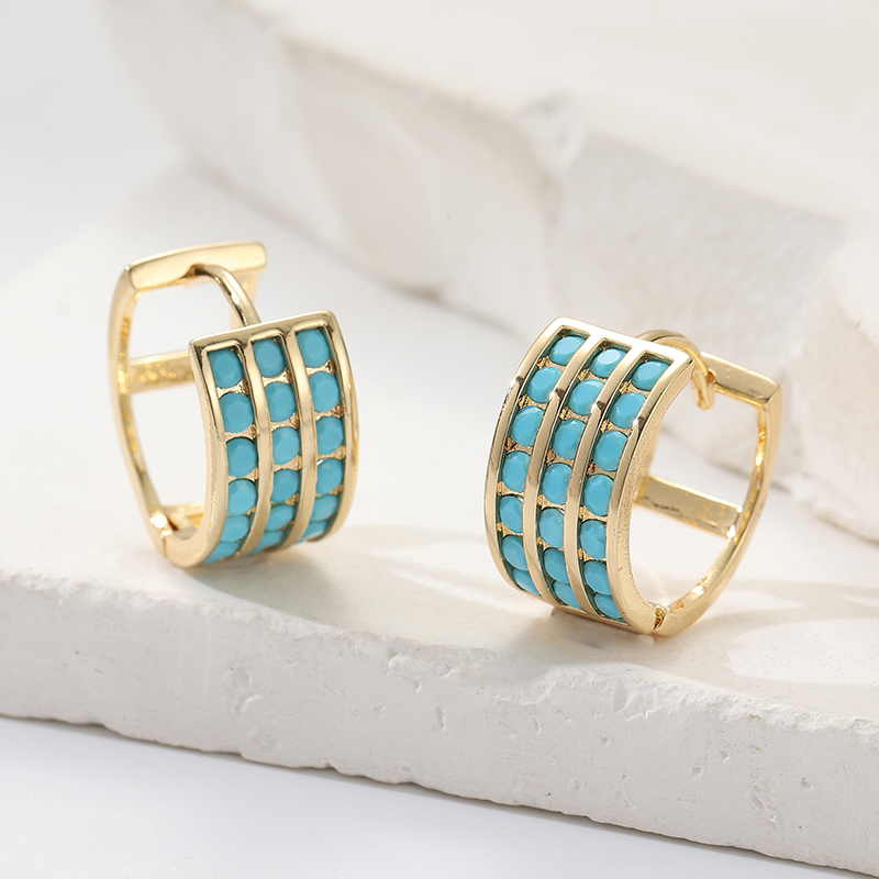 Inlay Square Imitation Blue Tu - Turquoise Stone Ring recension och pris