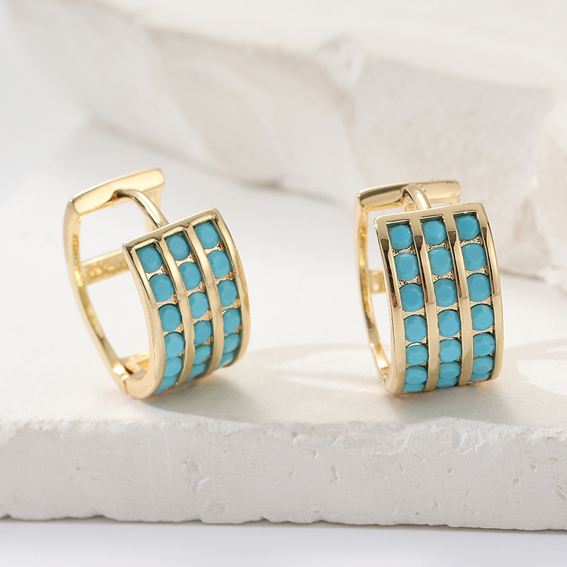 Inlay Square Imitation Blue Tu - Turquoise Stone Ring recension och pris