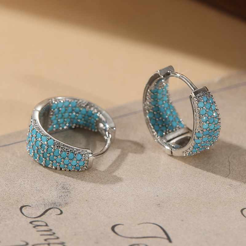 Fashion Full Blue Turquoise Pa - Turquoise Stone Ring recension och pris