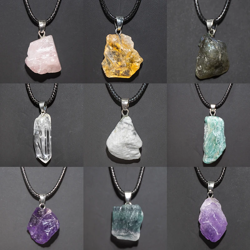Natural Amethysts Flower Neckl - Crystal Choker Necklace recension och pris