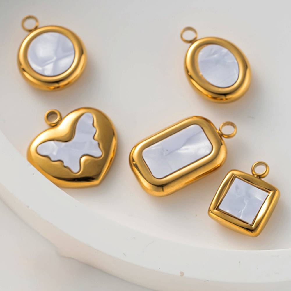 5Pcs Stainless Steel Gold Colo - Butterfly Pendant Necklace recension och pris